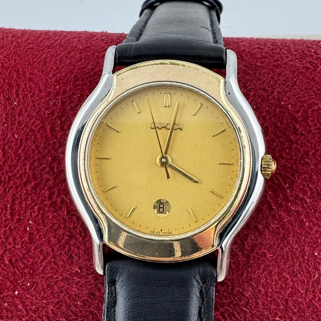Authentic Vintage Swiss Made Ladies Gucci Watch 18k 10 Micron Gold 800l